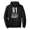 $1 Police Officer Are Always Right Police Officer Policeman Pullover Hoodie view 1