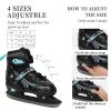 Ice Skates,Hockey Skates,Skates with Adjustable 4 Sizes for Boys Girls Youth Men Women and Beginners (Blue, S (11-1) Kids) view 2