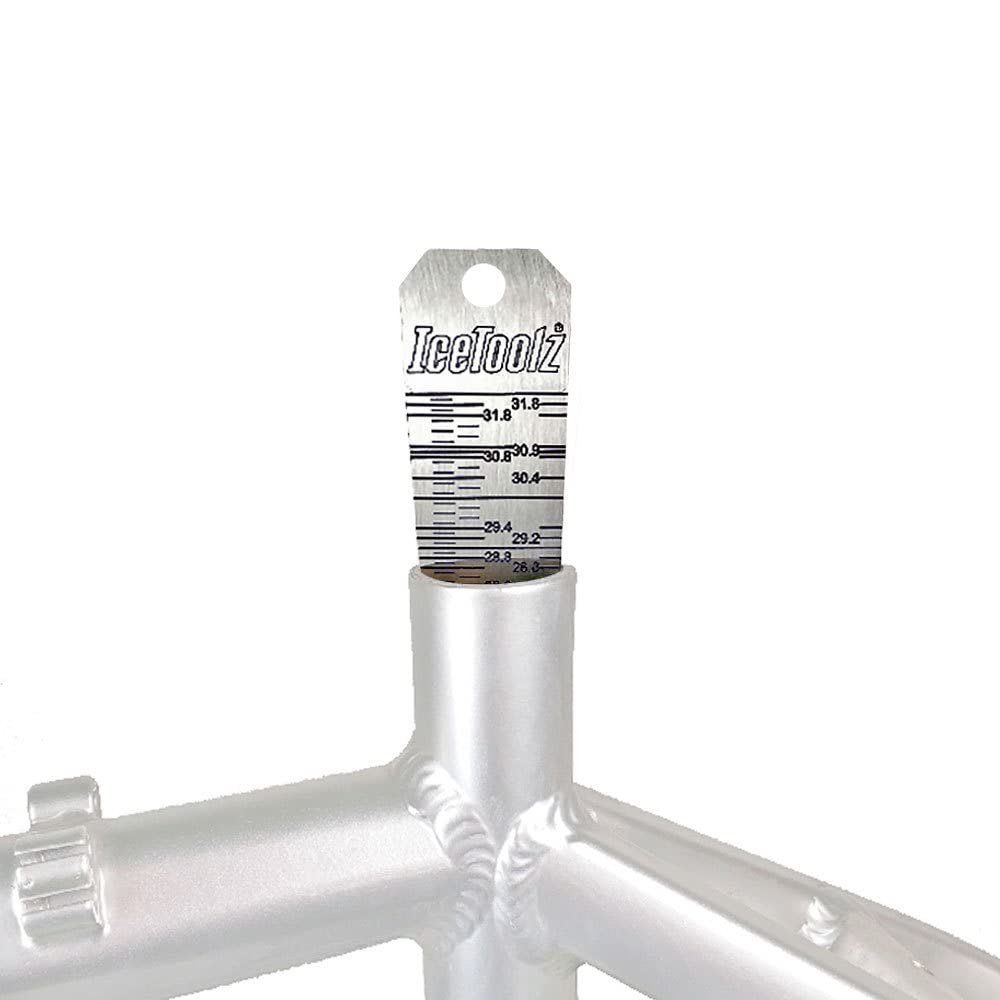 IceToolz E326, Seat Tube Gauge Unisex-Adult, Silver, Uni