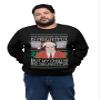 ALLNTRENDS Dwight Quote Ugly Xmas The Weather Outside Is Frightful My Chili Is So Delightful Adult Sweatshirt (L, Black) view 1
