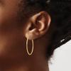 14K Yellow Gold Filled (X-Large Size 1.25x30mm) Endless Hoop Earrings With Anti-Tarnish (2Pcs/1Pair) view 3