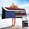 Bath Towel American Flag Made with Hockey Sticks Quick Dry Towel Sports Thin Towels Blanket Outdoor Travel Beach Towel view 1