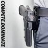 Black Scorpion Gear Pro Heavy Duty Competition Holster fits Canik SFT (Left-Hand Draw, Red/Carbon Fiber) view 2