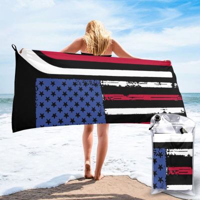 Bath Towel American Flag Made with Hockey Sticks Quick Dry Towel Sports Thin Towels Blanket Outdoor Travel Beach Towel