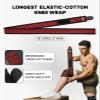 DMoose Fitness Knee Wraps for Weightlifting (Pair)  78 Gym Brace Straps for Joint Stability & Pain Relief - Perfect for Squats & Working Out - USPA Approved Knee Wrap Supports for Men and Women view 4