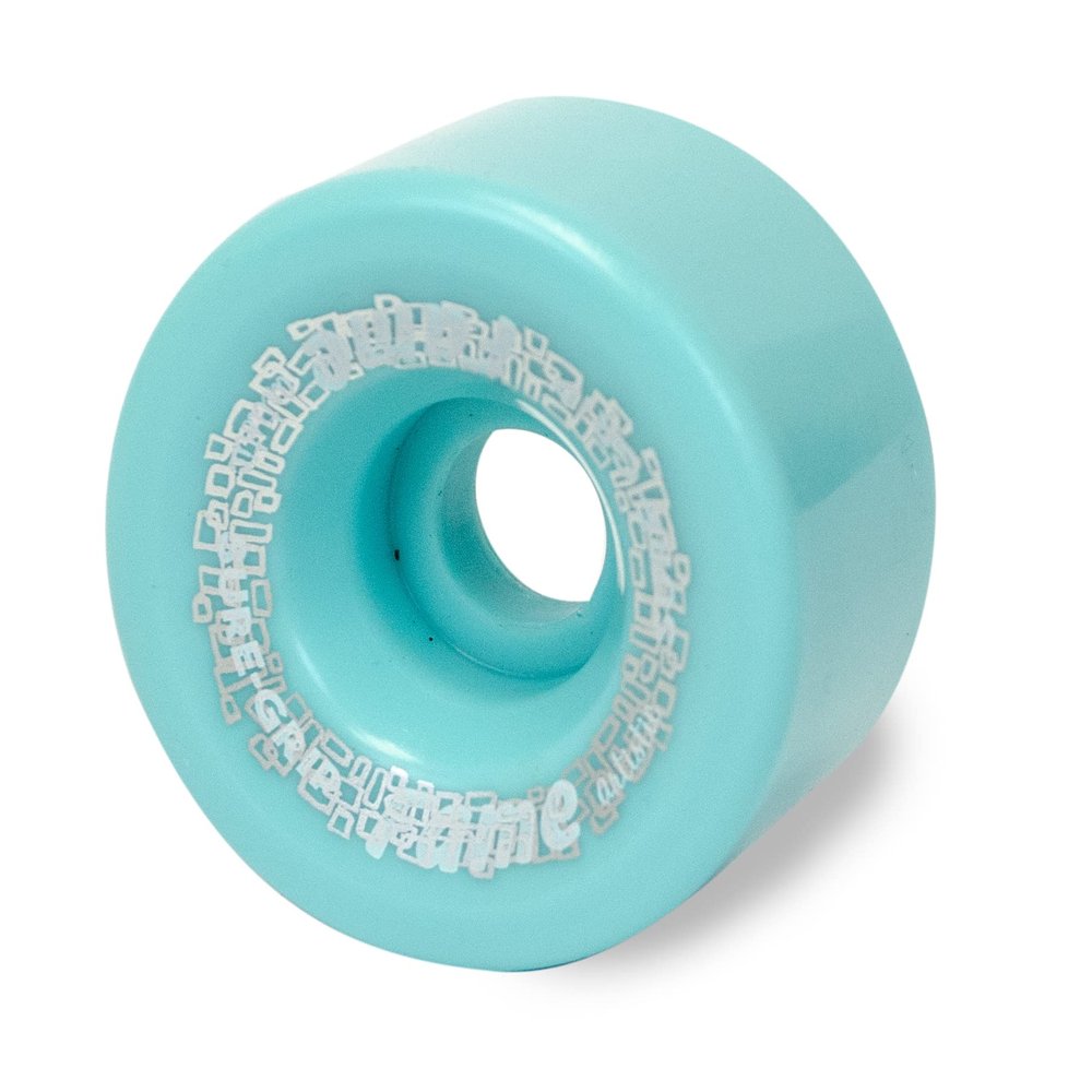 Sure-Grip Fame Indoor Wheels - Durable Nylon Build with Durometer of 95A and Diameter of 57mm - Ideal for Artistic Skating on Smooth Surfaces - Comes in Diverse Color Options - Set of 8 Wheels (Aqua)