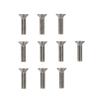 Atomik Climbing Holds Set of 10 Flat Head 1-1/2 Inch Stainless Steel Bolts view 1