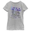Fifth Sun Ridley Jones Textbook Girls Short Sleeve Tee Shirt, Athletic Heather, Small view 1