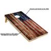 Tailgating Pros Cornhole Board Set w/Bean Bags and Carrying Case - 4'x2' Corn Hole Toss - Tournament and Lightweight Options - Optional LED Lights (Rustic Plank Flag) view 2