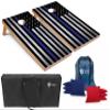Tailgating Pros Cornhole Board Set w/Bean Bags and Carrying Case - 4'x2' Corn Hole Toss - Tournament and Lightweight Options - Optional LED Lights (Thin Blue Line) view 1