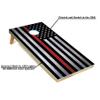 Tailgating Pros Cornhole Board Set w/Bean Bags and Carrying Case - 4'x2' Corn Hole Toss - Tournament and Lightweight Options - Optional LED Lights (Thin Red Line) view 2