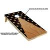 Tailgating Pros Cornhole Board Set w/Bean Bags and Carrying Case - 4'x2' Corn Hole Toss - Tournament and Lightweight Options - Optional LED Lights (Woodgrain Star Pyramid) view 2