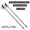 Zipline Blurr 16.0 Graphite Composite Downhill Ski Poles - Lightweight, Freeride All-Mountain, Vibration Dampening (Carbon Weave, 42" in./107 cm) view 3