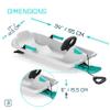 Gizmo Riders - Snow Sleds for Kids and Toddlers - Toboggan Style, Bobsled with Wheel and Brakes, Easy Snap Together Assembly, Anti-Slip on Plastic Seat, Ages 3+, 110 lbs view 4