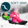 Gizmo Riders - Toboggan Kids and Toddlers Sleds, Durable Bobsled - Plastic, Lightweight, Winter Snow Sleds with Tow Strap & Individual Pull-Up Hand Brakes - Ages 3+, 120 lbs view 2