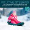 Gizmo Riders - Snow Sleds for Kids and Toddlers - Toboggan Style, Bobsled with Wheel and Brakes, Easy Snap Together Assembly, Anti-Slip on Plastic Seat, Ages 3+, 110 lbs view 3