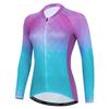 JPOJPO Cycling Jersey Women's Long Sleeve Tops Bike Shirts Bicycle Sport Jacket with 3-Pockets view 1