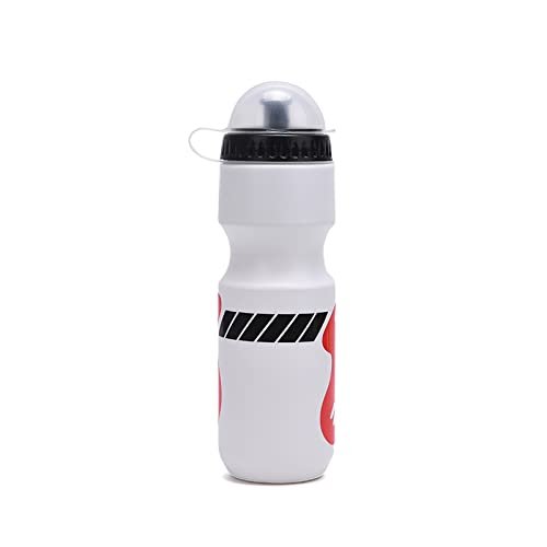 Bicycle Waterbottle Mountain Road Bike Water Bottle Outdoor Cycling Kettle Portable With Bottle Holder Bike Accessory 750ML (white)