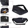 Bum Bag with 4 Zipped Pockets Fashionable BumBag Large Waist Packs for Women Men Kids Waterproof Waist Bag for Dog Walking Hiking Sports Holiday Travel Camping view 2