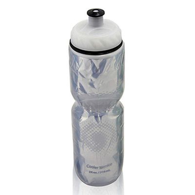 710ML Bicycle Water Bottle Outdoor Dual Layer Thermal Keeping Sport Bottle Hot Cold Water Cycling Water Bottle Cycling Equipment (white)