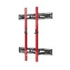 Signature Fitness 3 x 3 Wall Mounted Fold-in Power Cage Squat Rack with Adjustable Pull Up Bar and J Hooks - Space-Saving Home Gym, Red view 2