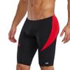 TYR Men's Hexa Curve Splice Jammer Swimsuit, Black/Red, 38 view 2