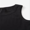 Milumia Girls Shirt 2 Pack Ribbed Knit Round Neck Casual Baisc Crop Tank Top (A Multicolor, 10 Years, Sleeveless) view 3