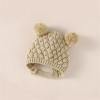 Ikevan 0-18 Months Baby Knitted Sweater Romper Long Sleeve One-Pieces Jumpsuit Outfits Hat Set for Newborn Girl Boy (Khaki, 12-18 Months) view 4