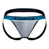2PK Microflex Jockstrap in Teal-Leopard by Papi view 4