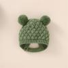 Ikevan 0-18 Months Baby Knitted Sweater Romper Long Sleeve One-Pieces Jumpsuit Outfits Hat Set for Newborn Girl Boy (Green, 12-18 Months) view 4