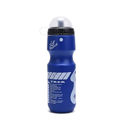 Bicycle Waterbottle Mountain Road Bike Water Bottle Outdoor Cycling Kettle Portable With Bottle Holder Bike Accessory 750ML (blue)
