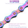 11 Speed Bike Chain Rainbow Chain for Bike 1/2" x11/128 116 Links Lightweight Bicycle ChainBike Chains MTN BTX MTB Mountain Bike Road Bicycle Chain view 3