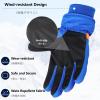 JEELAD Kids Ski Snow Gloves Windproof for Boys Girls Winter Cold Weather Riding Driving Hiking Snowboard Cycling Skiing Sports view 3