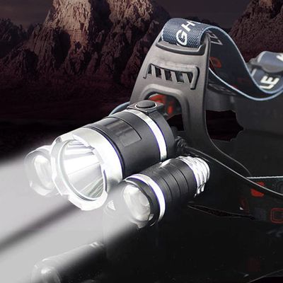 zhanghong Headlamp Headlamp Flashlight USB Rechargeable -LED Ultra-Bright High Work Headlight, IPX4 Waterproof (Color : White)