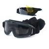 HARGLESMAN Airsoft Goggles Tactical Safety Goggles Anti Fog Glasses with Interchangeable Lenses Hunting Cycling Paintball (Black) view 1