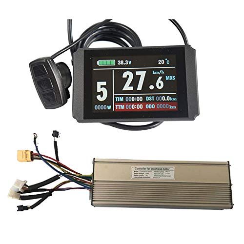 36V/48V 45A KT Brushless DC Motor Controller Ebike KT Controller +KT-LCD8H Color Display One SetUsed for 1500W-2000W Ebike Kit. (45A KT Controller +LCD8h)