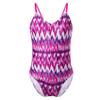 Hedmy Kids Girls One Piece Athletic Swimsuit Criss Cross Back Straps Summer Beach Sports Swimwear Bathing Suit B#Rose_Red 3 Years view 1