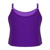 Manyakai Kids Girls Sequins Camisole Tank Top Spaghetti Straps Tee Shirts Top Dance Performance Tops Purple 6 Years view 2