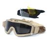 HARGLESMAN Airsoft Goggles Tactical Safety Goggles Anti Fog Glasses with Interchangeable Lenses Hunting Cycling Paintball (Sand) view 1