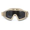 HARGLESMAN Airsoft Goggles Tactical Safety Goggles Anti Fog Glasses with Interchangeable Lenses Hunting Cycling Paintball (Sand) view 2