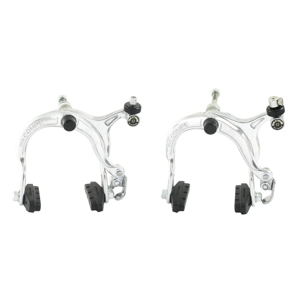 Dia-Compe 883QL Reverse Pull Brake Set (F+R) for Old School BMX, Silver, DP2520-FR