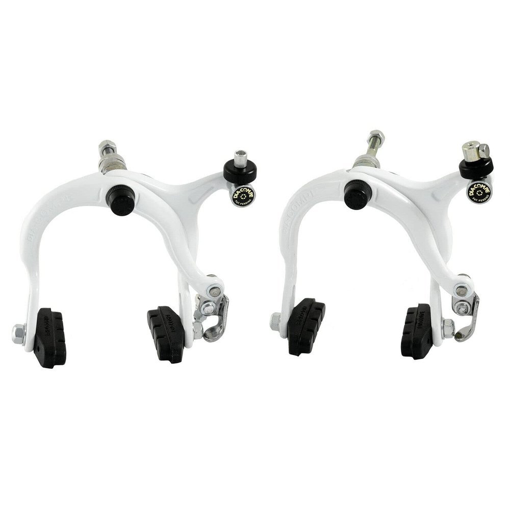Dia-Compe 883QL Reverse Pull Brake Set (F+R) for Old School BMX, White, DP2522-FR