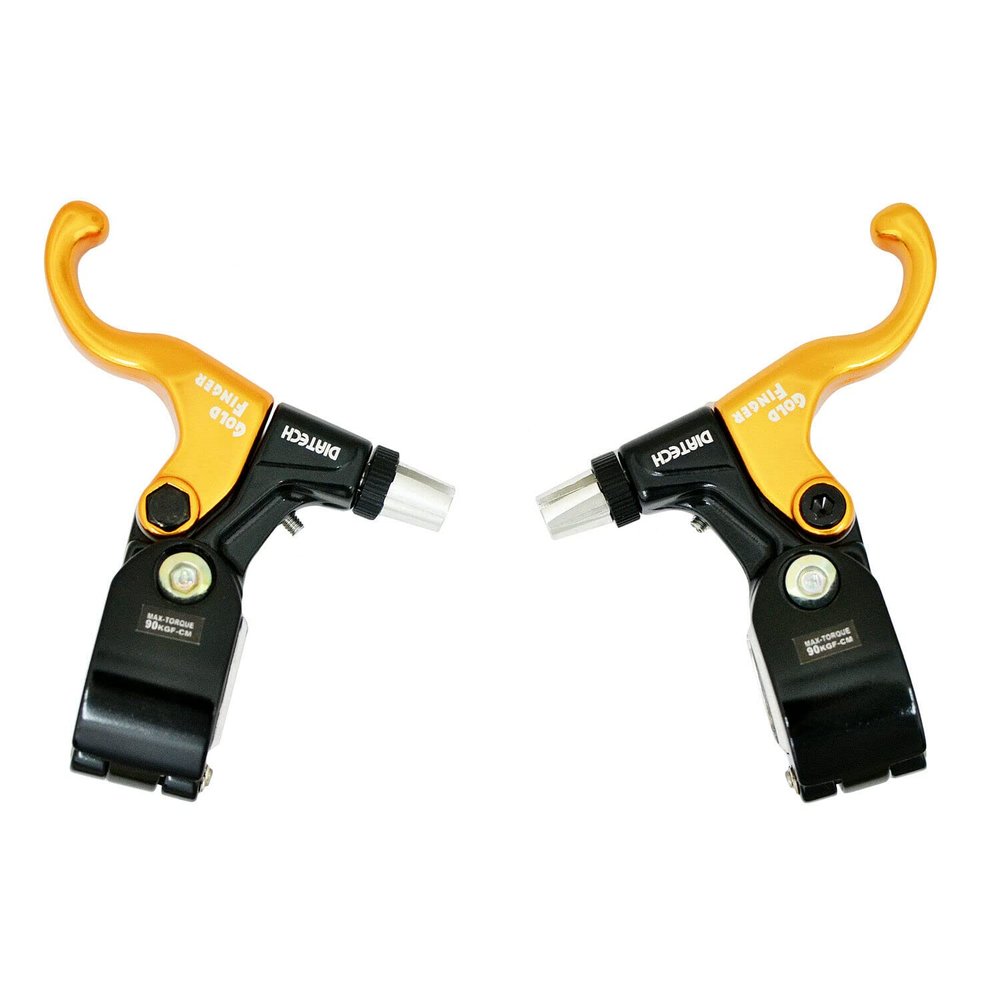 DIA-COMPE TECH99DS Gold Finger Brake Lever Set for Fixie & BMX, Gold, DP2525