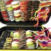 Qievcrme Fly Fishing Flies Kit Trout Steelhead Salmon Bass Flies Assortment 32pcs-148pcs Include Dry Wet Flies Nymphs Streamers Maggot(137Pcs/Kit-16 Mixed Styles) view 3