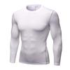 Men's Compression Long Sleeve Shirts, Cool Dry Sport Workout Underwear Shirt Athletic Baselayer Running Gym Tops White view 1