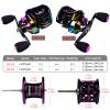 Doorslay Baitcasting Reels - Colorful Fishing Reel, 9+1 BB Bearing Fishing Baitcast Reel High Speed 7.2:1 Fishing Reel Bait Cast Wheel Left/Right Hand Fishing Accessory Magnetic Braking System view 3