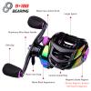 Doorslay Baitcasting Reels - Colorful Fishing Reel, 9+1 BB Bearing Fishing Baitcast Reel High Speed 7.2:1 Fishing Reel Bait Cast Wheel Left/Right Hand Fishing Accessory Magnetic Braking System view 4