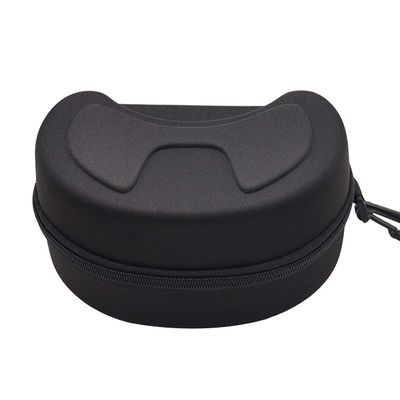 Abaodam Large Heightening Glasses Case Ski Goggles Box Shockproof Sunglasses Bag Cycling Eyewear Case Hard Zipper Box (Black)