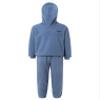 Agoky Unisex Kids Cotton Thicken Sweatsuit Long Sleeve Hooded Sweatshirt with Sweatpants Outfits Sport Activewear Light Blue 5-6 Years view 2