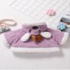 Hularka Baby Girls Infant Fur Warm Coat Cloak Overcoat Antlers Hoodies Capes Outerwear Coats Purple 9-12 Months view 4